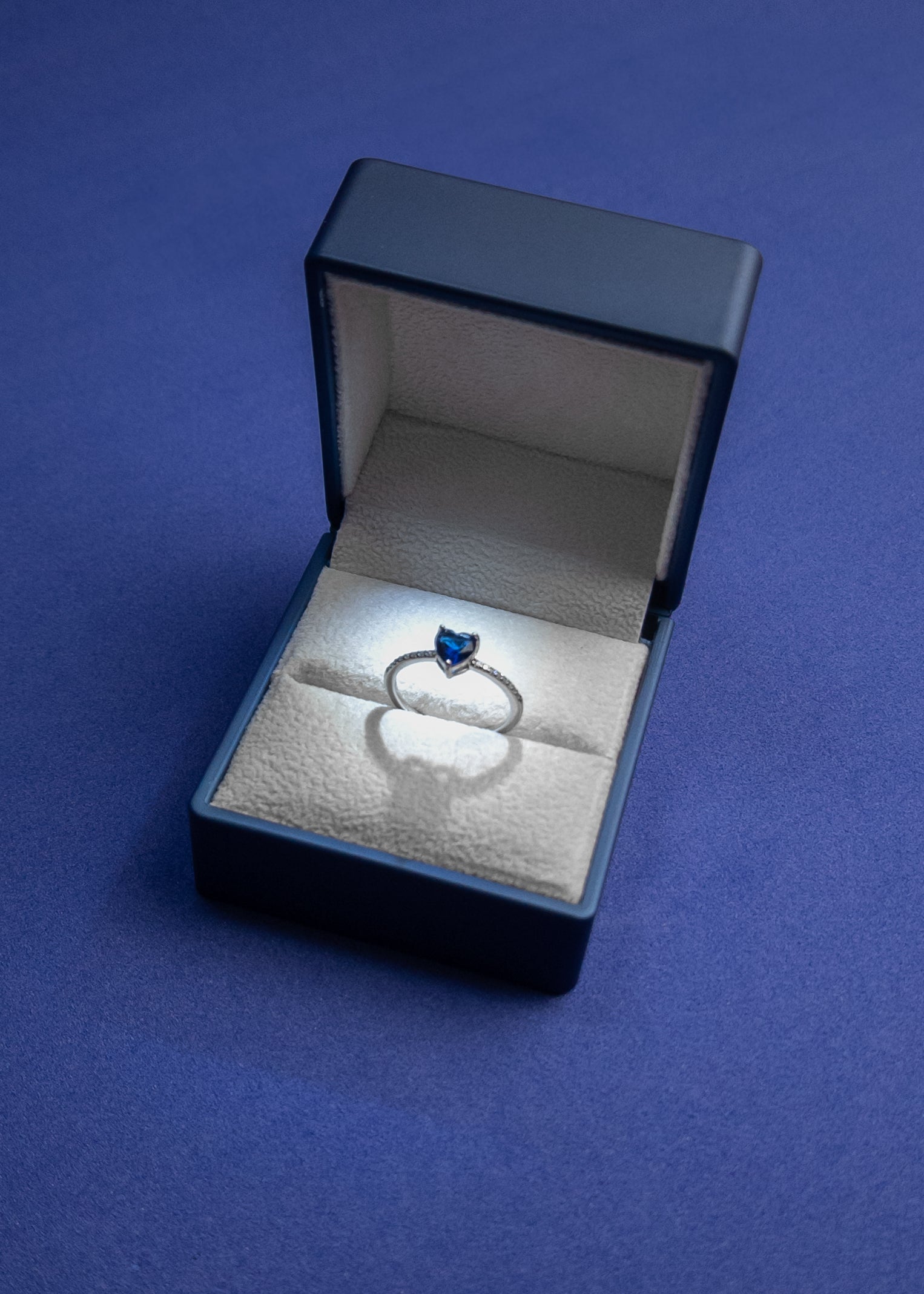 Anillo de Promesa azul