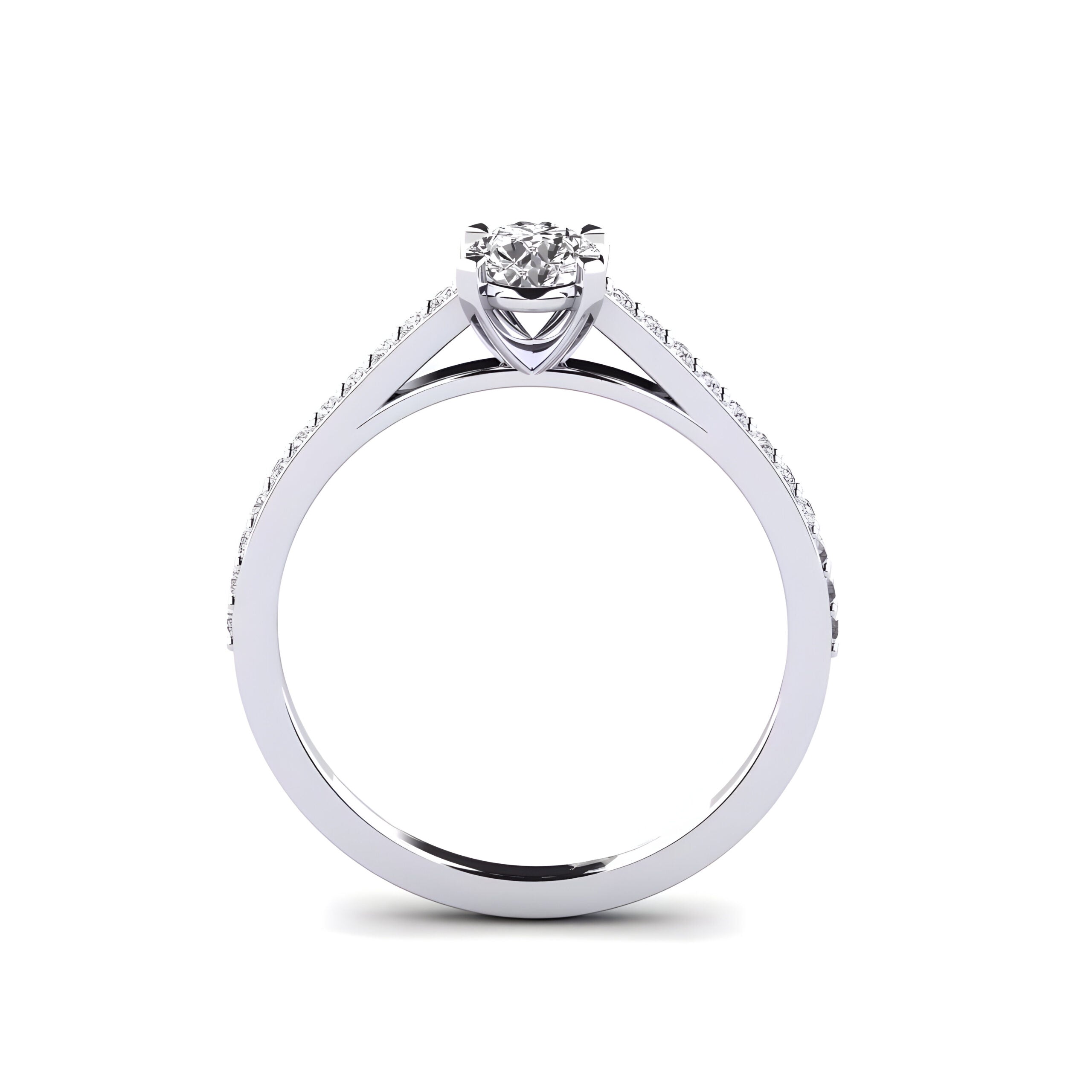 Anillo de compromiso Love Plata